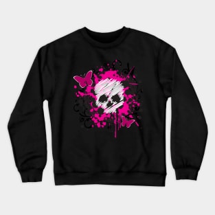 Sugar Skull Emo/Scene Crewneck Sweatshirt